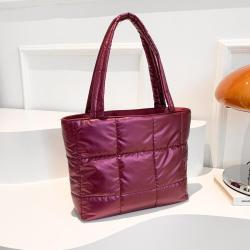 Large Capacity Casual Handbag for Women's New Korean Style Solid Color Simple Women's One Shoulder Underarm Bag Tote Bag