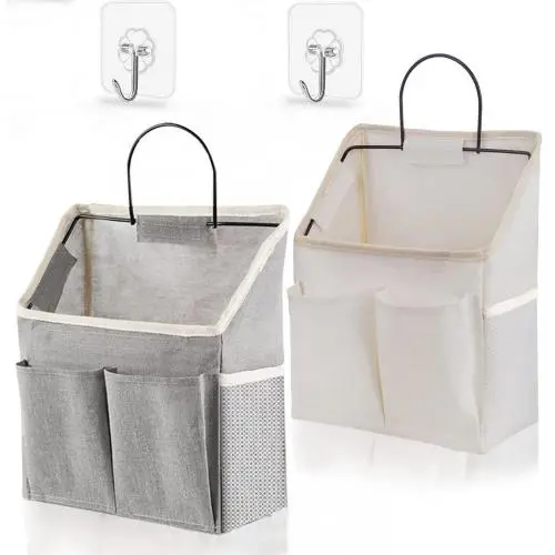 KBW514 New Fabric Storage Hanging Bag Wall Hanging Wall Hanging Dormitory Wall Bag Behind The Door Gods Storage Bag