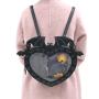 Custom cute ita bag with printing insert Gothic Dark Bat shape pin backpack Halloween Funny Pain bag