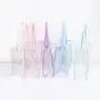 Chic Girls U Shape Short Clear Tote Bag Women Bright Jelly Color Shopping Dating Transparent PVC Handbags Clear Tote Bag