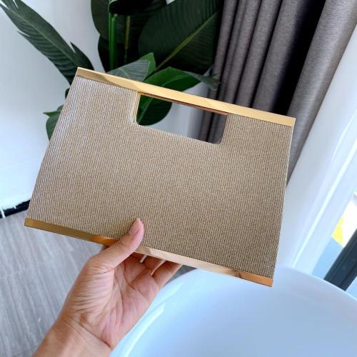 Shiny Square Clutch Evening Bag 2022 New Women Banquet Celebrity Cheongsam Dress Bag sac tendance 2024