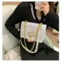 2022 Lady Designer Bags Colorful Glitter Coated Flap Turn-lock Purse Fashion Golden Heart Hardware Strap Sling Messenger