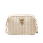 Summer New Small Bag Women's 2024 New Trendy Korean Crossbody Bag Single Shoulder Shell Grass Woven Simple Messenger Bag Women