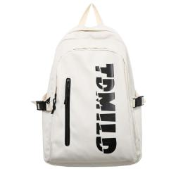 HR051 Teenager Fashion School Bag College Students Nylon Leisure Laptop Backpack Popular Letter Mobile Phone Multiple Bags