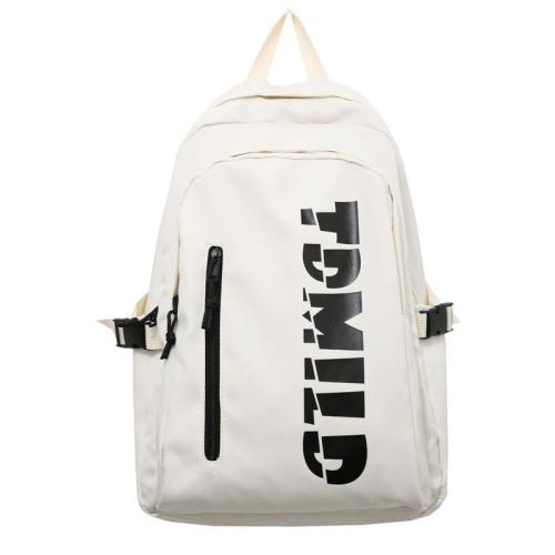 HR051 Teenager Fashion School Bag College Students Nylon Leisure Laptop Backpack Popular Letter Mobile Phone Multiple Bags