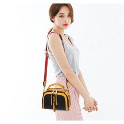 ZR695 Women's Bags New Fashion PU Leather Girl Lovely Small Square Bag Simple Zipper Shoulder Crossbody Phone Bag Female Party