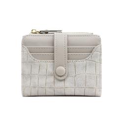 KBW190 Women's Fashion Stone Pattern With Buckle Two Fold Multi Card Position Large Bill Position Coin Position Zip Women's Bag