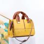 hot selling large-capacity handbag for women texture soft PU leather shoulder bag ladi contrast color hand bag factory 27.5 cm