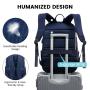 LOVEVOOK Casual Fashion Travel Anti Theft Multi-compartments Daypack Work Laptop Bag with USB Water Resistant College Unisex