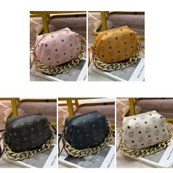 Gelory Wholesale Custom Logo Thick Chain PU Leather Sling Shoulder Crossbody Bags for Women