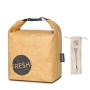 Collapsible Tyvek Material Reusable Brown Paper Lunch Bag Snack Tote Rectangle Lunch Box For Women