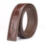 Cinturones De Cuero Genuinos Custom Brand High Quality 100% Genuine Crocodile Leather Man Belts For Mens Belt Manufacturers