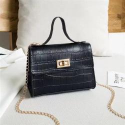 Fashionable Cute Mini PU Leather Women Shoulder Bag Novelty Button Cross Body Purses Crocodile Design Clutch Bag