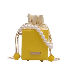 Hot Sale Mini Bolsas Pearl Square  Bag Shoulder Messenger Bags 2021 For Women Box Handbag
