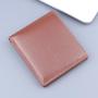OEW200 Custom Logo New Card Holder Simple Wallet Men Leather Wallets 6 Card Slots Small ID Credit Card Holder