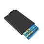 Designer metal credit card holder ultra slim aluminium card holder business metal cash holder