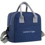 Gelory Reusable Adjustable Shoulder Strap Bento Lunch Tote Bag Insulated Lunch Bag For Office Picnic School