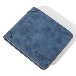 ZWY010 New Man Short Wallet Multi-card Fashion Tri-fold Billfold Dollars Money Clip Convenient Lightweight PU Open Wallet