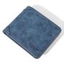 ZWY010 New Man Short Wallet Multi-card Fashion Tri-fold Billfold Dollars Money Clip Convenient Lightweight PU Open Wallet