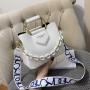 2024 Winter New Bucket Bag Three Shoulder Belt Chain Handbag European And American Fashionable Women's Shoulder Bag