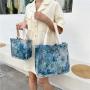 Wholesale Fashionable Student Canvas Small Handbag Women Custom Printed Tote Bag