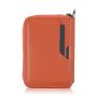 Personalized RFID Blocking Bifold Credit Card Holder with Zipper Coin Pocket High Quality Genuine Leather Small Card Wallet