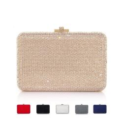 Manufacturer Custom Logo Luxury Diamond Gold Womens Clutches Bridal Wedding Clutch Purse Party Bags Ladies Crystal Evening Bags