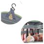 Custom Printed Luxury PU Leather Cosmetic Organizer Hanging Make Up Storage Bag Travel Cosmetic Bags for Girls
