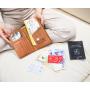ZR001 Wholesale New Retro Passport Bag Plane Ticket ID & Card Holder Waterproof RFID Passport Wallet For Travel Plane Ticket