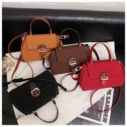 Cross Section Square Women Handbags Ladies Bags Pure Color Fashion Women Bags Pu Leather Women's Shoulder Bags JY220822