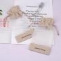 Eco-Friendly Burlap Drawstring Gift Bag Custom Logo Printed Organza Pouch For Wedding Party Favor