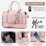 LOVEVOOK 2023 custom 2pcs Tote Weekender overnight Bag Yoga Gym USB Bag for Travel Sports Duffel bags with wet pocket unisex