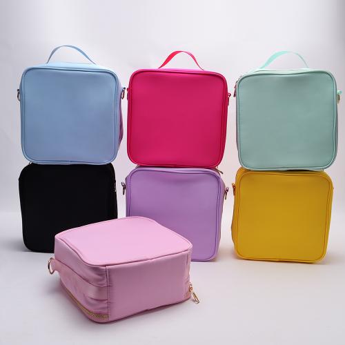 Eco Friendly 8 Colors Stock Kids Children Boys Girls Back To School Portable Adjust Strap Waterproof Nylon Insulated Lunch Bag