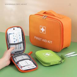 CY003 Oxford Epidemic Prevention Kit Student Portable Medical First Aid Kit Carrying Bag Outdoor Medicine Organizer Health Kit