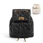 Manufacturer Fashion Quilted Backpack For Women Luxury Drawstring Ladies Custom Backpack Black Pu Leather Womens Backpacks
