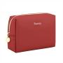 Factory Custom Leather Travel Case Makeup Bag Cheap Personalized Women's Cosmetic bag