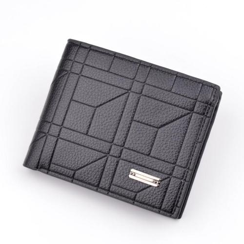 2022 Hot sell  Retro men's  short wallet horizontal male wallets for men fashionable card holder leather wallet