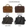 ZWY192 2024 Men Genuine Leather Vintage Briefcase New Wholesale Waterproof Business Handbag Daily Work Lightweight Laptop Cases