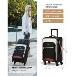 LOVEVOOK Hot Selling multi-functional Luggage TSA-Approved Large capacity Carry-On Travel Trolley Bags 4 wheels Luggage Suitcase