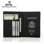 ZR143 Blocking Wallet Hot Selling Top Layer Cowhide Passport Book New RFID Passport Holder ID Card Holder
