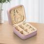 Factory Hot Selling Stock Leather Jewelry Box Ring Earring Necklace Boxes Organized Ornament Customized Storage Case