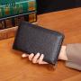 ZF255 RFID Anti-theft Brush Head Layer Cowhide Men Wallet Card Case Long Multifunctional Money Clip Daily Convenient