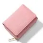 KBW512 Wallet Women Short Zipper Coin Purse High Quality Folding Ladies Multifunctional Leather Wallet Card Bag