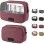 Gelory Portable Toiletry Bag Custom Color Personal Label Logo Makeup Cosmetic Bags Make Up Zipper Pouch