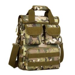 Unisex Tactical Reconnaissance Bag A4 Commuting Shoulder Crossbody Handbag for Men and Women with Durable Zipper Closure