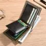 OEW153 Trifold Pu Leather Men's Purse Slim Minimalist Men's Wallet Fashion Money Clip Business Mens Wallet Credit Card Holder