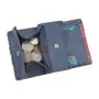 Leather Zipper Wallet With Elastic band Card Holder Slim Thin Smart Men Magic Wallet With Coin