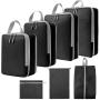 XL009-7 Foldable Travel Bag Seven Pieces Travel Organizer Set 6 Colors Accept Customized Logo Durable Essentials for Travelling