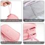 Pink Small Electronics Carrying Case Bag Travel Gadgets Organizer Pouch for Tech & Accessories
