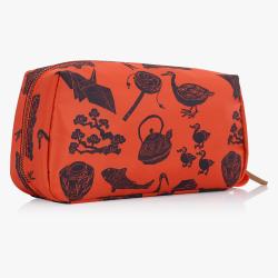 Custom Printed Waterproof Cosmetic Purse Tropical Bohemian Floral Makeup Bags Nylon Pouches Balloon Flamingo Leaves Leopard